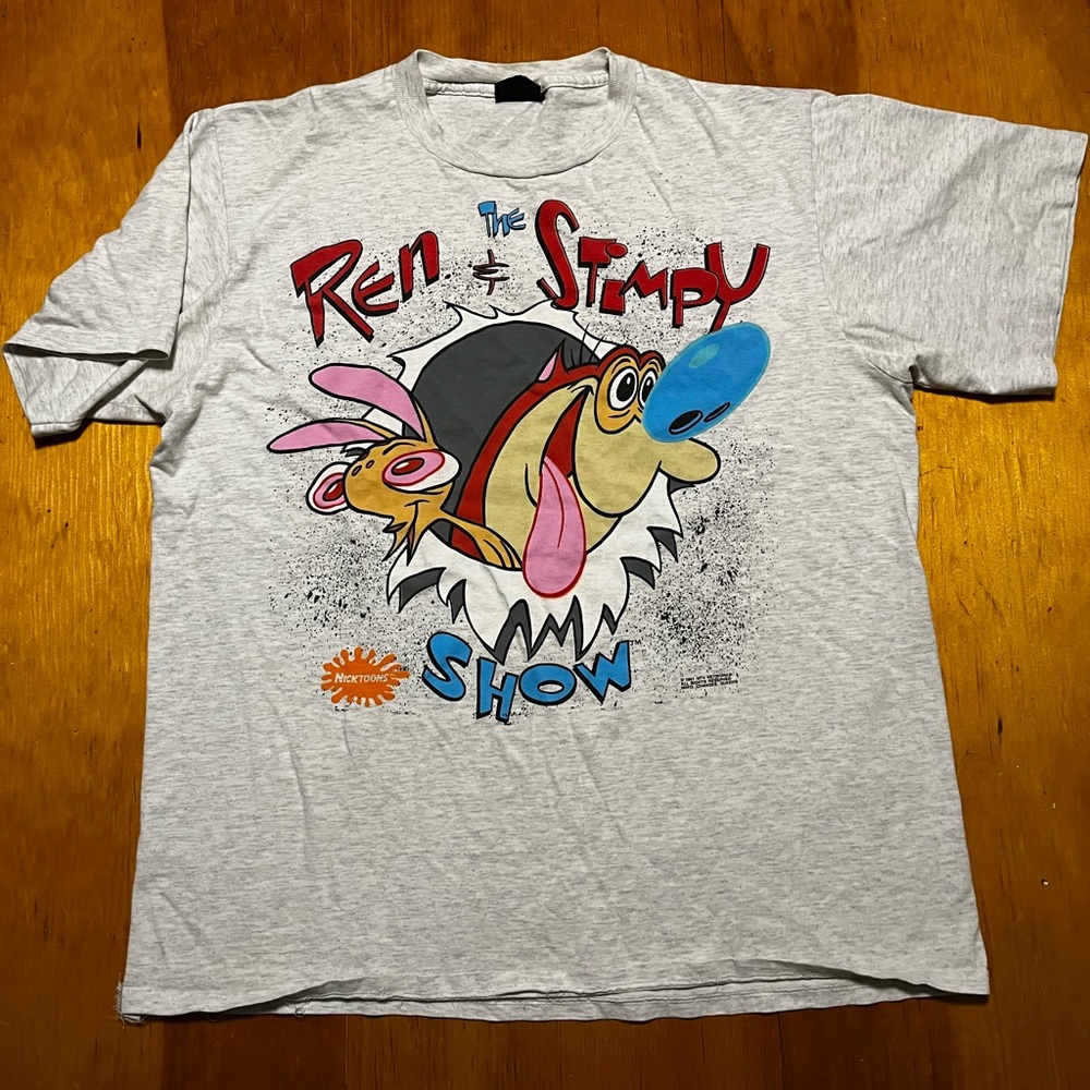 Vintage Ren and Stimpy Nickelodeon T-Shirt XL